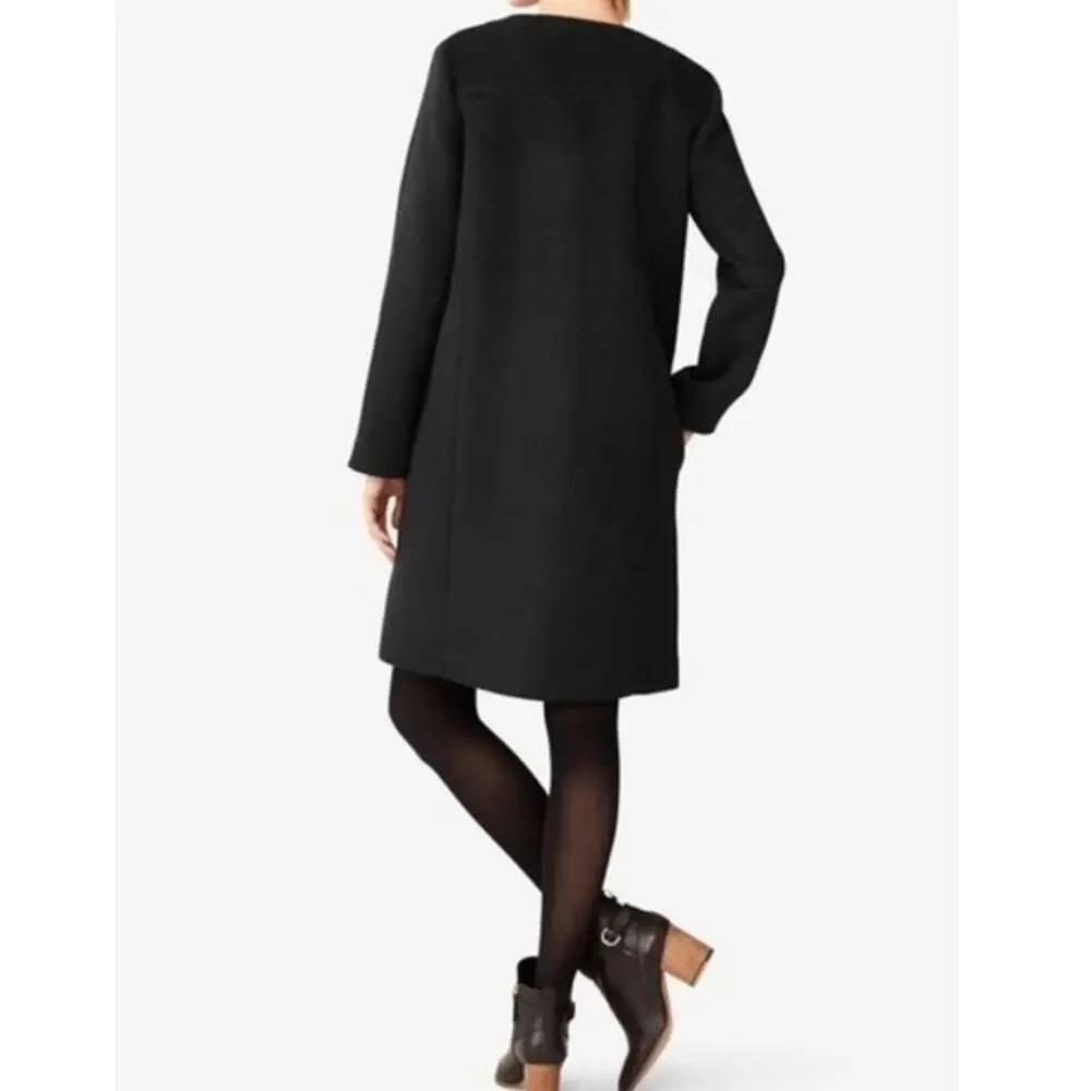 Kate Spade Saturday Black Dark Academia Preppy Goth Wool Coat